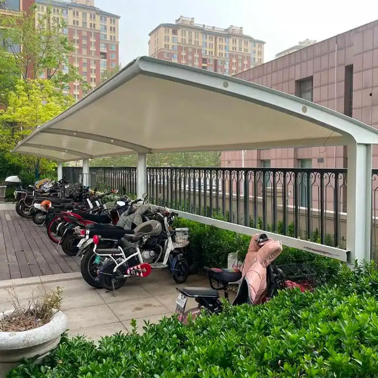 突泉县膜结构电动车棚